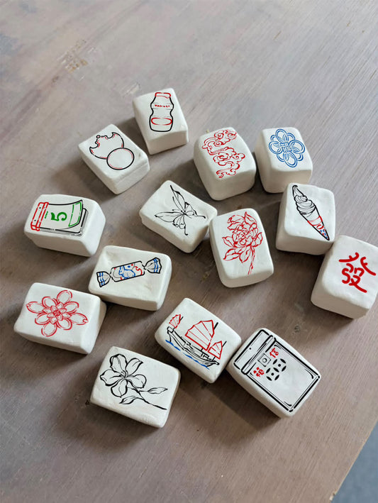 Pottery Workshop: Mahjong Tiles Painting × Tattoo Artist Sara 夏 Collaboration