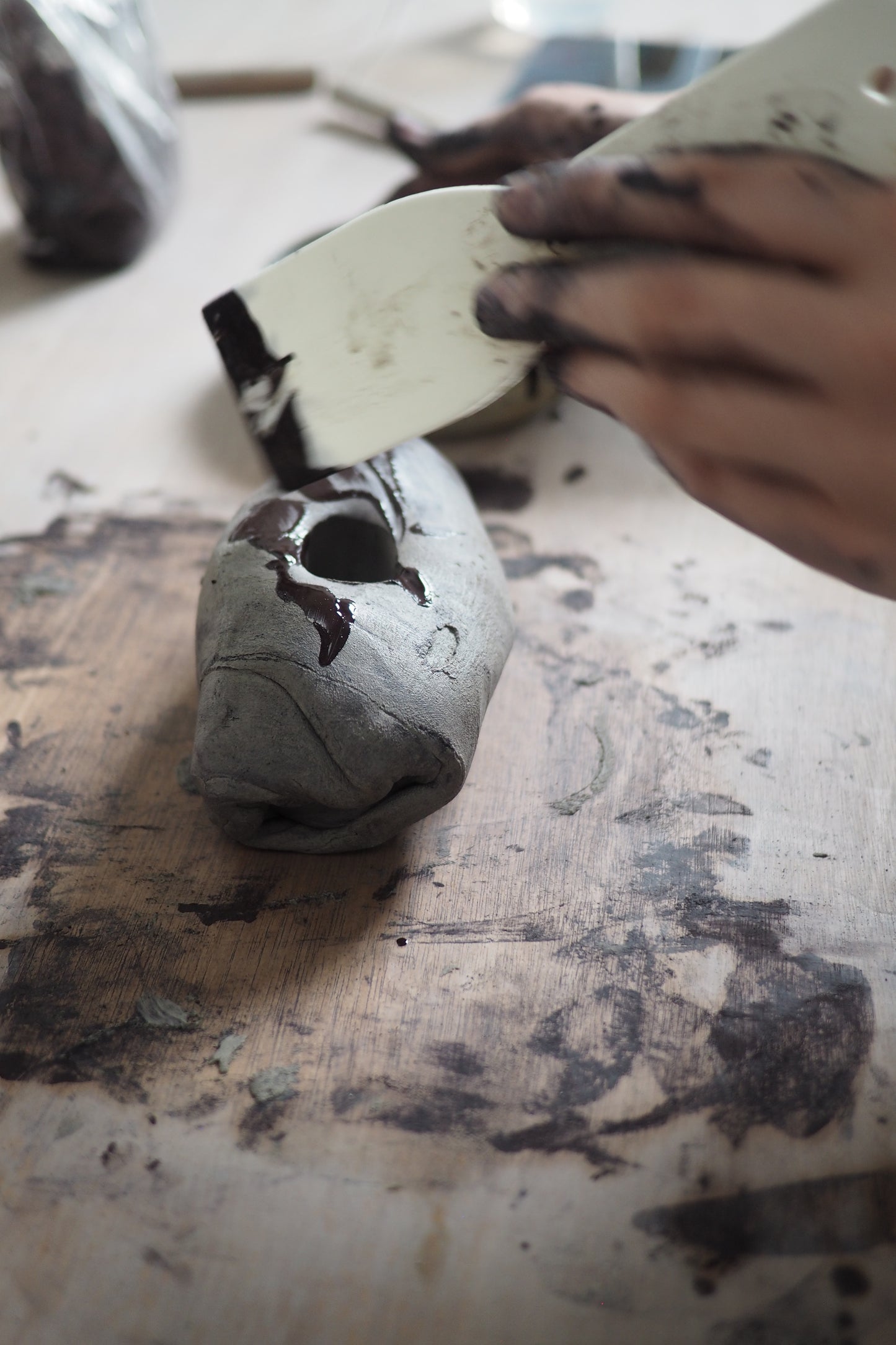 Pottery Class: 'Agateware' Marbled Mug